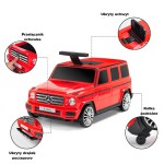 COIL Walizka Jeździk 3W1 Mercedes G-CLASS Auto samochód dla dzieci czerwony COIL Walizka Jeździk 3W1 Mercedes G-CLASS Auto samochód dla dzieci czerwony