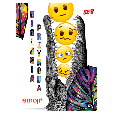 Zeszyt A5/60 kratka Biologia EMOJI