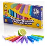 ASTRA Plastelina pastelowa 12 kolorów o zapachu limonki