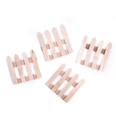 Craft Drewniane płotki 60x62 mm 4 szt