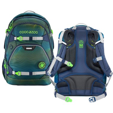 Hama Plecak szkolny COOCAZOO ScaleRale Soniclights Green