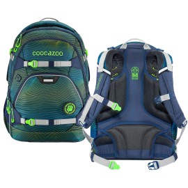 Hama Plecak szkolny COOCAZOO ScaleRale Soniclights Green