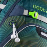 Hama Plecak szkolny COOCAZOO ScaleRale Soniclights Green