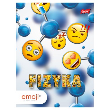 Zeszyt A5/60 kratka Fizyka EMOJI