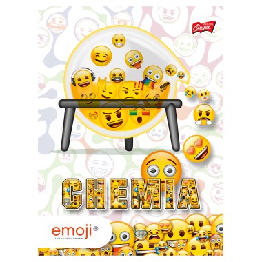 Zeszyt A5/60 kratka Chemia EMOJI