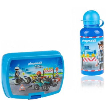 ASTRA ZESTAW BIDON+SNIADANIOWKA PLAYMOBIL PL-08