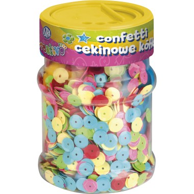 ASTRA CONFETTI CEKINOWE KÓŁKA 100 g MIX