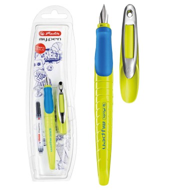 Herlitz Pióro wieczne my.pen Lemon/ niebieskie