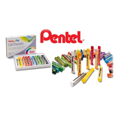 PENTEL PASTELE OLEJNE 12 KOLORÓW