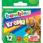 KREDKI GLINIANE BAMBINO 12 KOL. KREDKA ŚWIECOWA