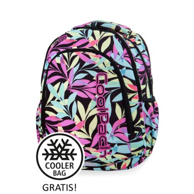 COOLPACK PLECAK SZKOLNY MŁODZIEŻOWY PASTEL LEAVES B25050 KLASA 1-3 SASZETKA TERMICZNA GRATIS