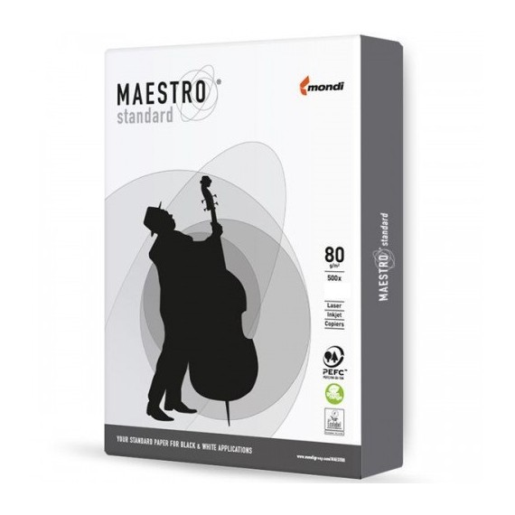 PAPIER KSERO 80g A3 MAESTRO STANDARD BIAŁY 500 ARKUSZY