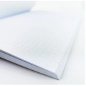 INTERDRUK Zeszyt-Notes A5/80k  gładki sztywna oprawa w kropki