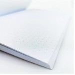 INTERDRUK Zeszyt-Notes A5/80k  gładki sztywna oprawa w kropki