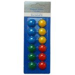 MAGNESY KOLOROWE 22 MM STARPAK 12 SZTUK