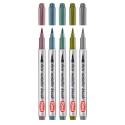TOMA Markery dekoracyjne brush metalic 5szt