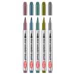 TOMA Markery dekoracyjne brush metalic 5szt TOMA Markery dekoracyjne brush metalic 5szt