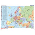 PODKŁAD NA BIURKO OBUSTRONNY MAPA EUROPA FIZYCZNA-POLITYCZNA