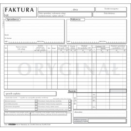 FAKTURA VAT 2/3 A4 (1+1) UNIWERSALANA F-19 STOLGRAF
