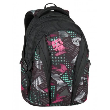 BAGMASTER Plecak BAG 7 B BLACK/PINK/GREY