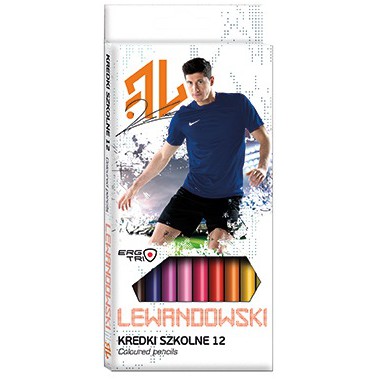 St.Majewski KREDKI OŁÓWKOWE 12 KOL ROBERT LEWANDOWSKI