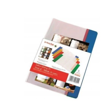 Panta Plast Okładka na zeszyt A4 PVC (8szt) MIX + naklejki