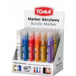 TOMA Marker Akrylowy czerwony 4 mm TOMA Marker Akrylowy czerwony 4 mm