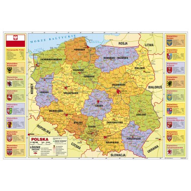 DERFORM Podkład na biurko oklejany Polska Administracyjna