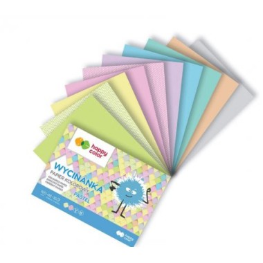 Happy Color Wycinanka Papier Kolorowy Pastel A4/10