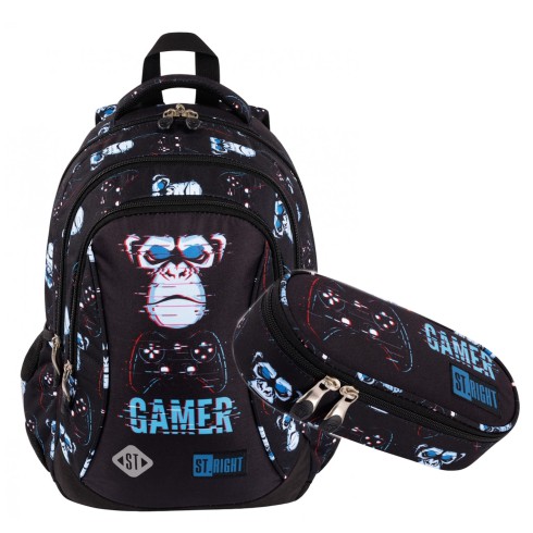 ST.RIGHT Plecak szkolny Blue Gamer 2w1 ST.RIGHT Plecak szkolny Blue Gamer 2w1