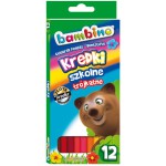 BAMBINO Kredki ołówkowe 12 kol 18cm trójkątne