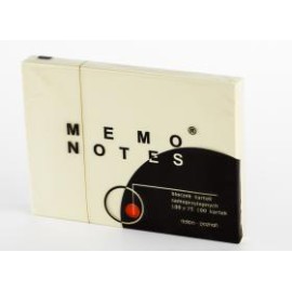 Notes samoprzylepny zółty 100x75  100 kartek