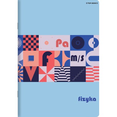 ZESZYT DO FIZYKI W KRATKĘ A5 TEMATYCZNY Z ŚCIĄGĄ 60 KARTEK