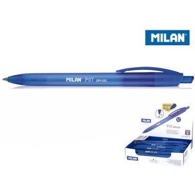 MILAN DŁUGOPIS ŻELOWY P07 DRY-GEL NIEBIESKI 0.7MM
