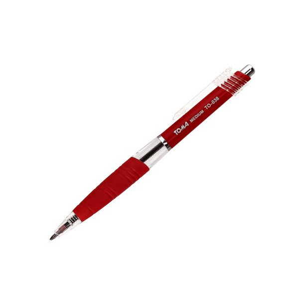 TOMA Długopis automatyczny czerwony MEDIUM TO-038