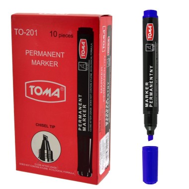 TOMA Marker permanentny niebieski TO-202