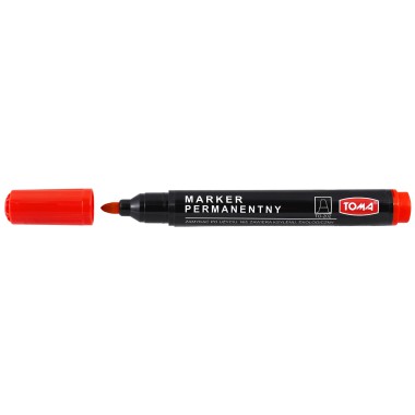 TOMA Marker permanentny czerwony TO-202