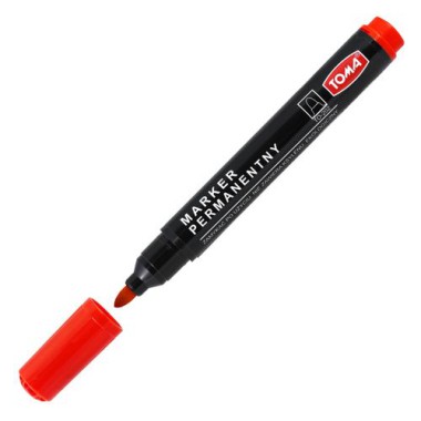 TOMA Marker permanentny czerwony TO-202