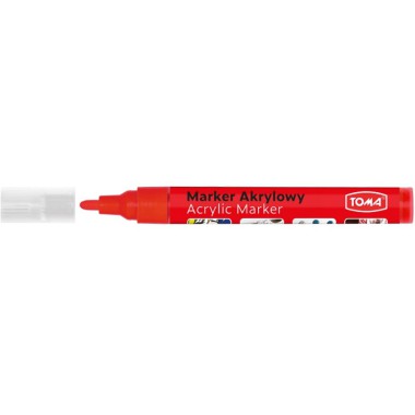 TOMA Marker Akrylowy czerwony 4 mm