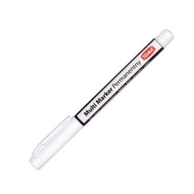 TOMA Pisak Marker permanentny biały CD 1mm TO-333