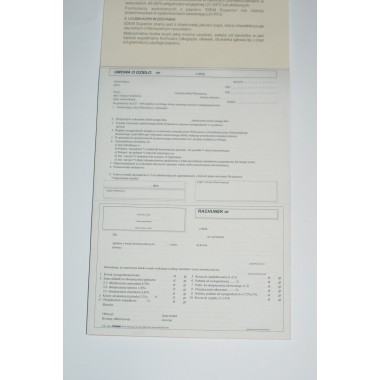 Druk K25/100 Umowa o dzieło  A4 Stolgraf