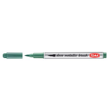 TOMA Pisak deco metallic brush zielony