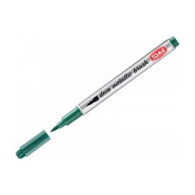 TOMA Pisak deco metallic brush zielony