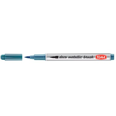 TOMA Pisak deco metallic brush niebieski