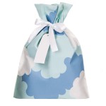 CRAFT Torebka prezentowa 30x45 cm chmurki blue