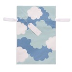 CRAFT Torebka prezentowa 30x45 cm chmurki blue