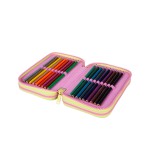 Piórnik szkolny CoolPack Jumer 3-komory z wyposażeniem Gradient Peach E67614