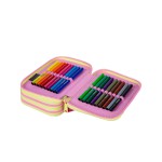 Piórnik szkolny CoolPack Jumer 3-komory z wyposażeniem Gradient Peach E67614