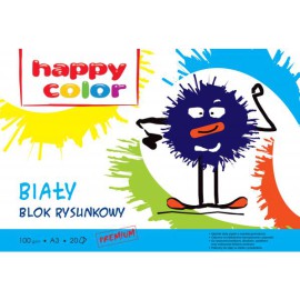 BLOK RYSUNKOWY BIAŁY HAPPY COLOR A3 100G/M2