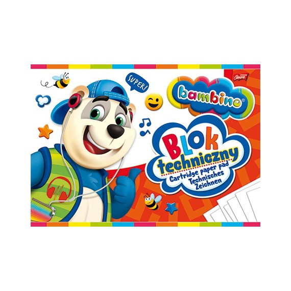 BLOK TECHNICZNY A4 10 KARTEK BAMBINO